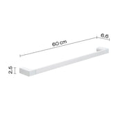 Portasalviette a muro di Gedy serie Pirenei 60 cm - Bianco Matt by CeramicStore | Lo specialista del tuo bagno