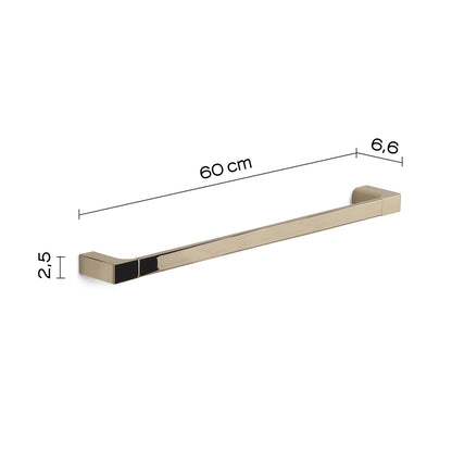 Portasalviette a muro di Gedy serie Pirenei 60 cm - Oro by CeramicStore | Lo specialista del tuo bagno