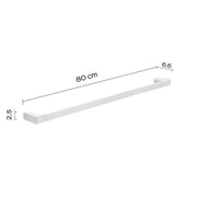 Portasalviette a muro di Gedy serie Pirenei 80 cm - Bianco Matt by CeramicStore | Lo specialista del tuo bagno