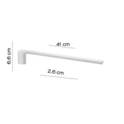 Portasalviette a muro fisso a 1 braccio Gedy serie Pirenei - Bianco Matt by CeramicStore | Lo specialista del tuo bagno
