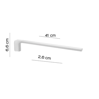 Portasalviette a muro fisso a 1 braccio Gedy serie Pirenei - Bianco Matt by CeramicStore | Lo specialista del tuo bagno