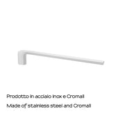 Portasalviette a muro fisso a 1 braccio Gedy serie Pirenei - Bianco Matt by CeramicStore | Lo specialista del tuo bagno