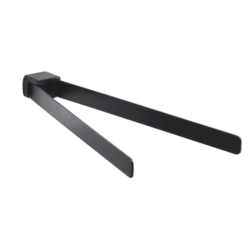 Portasalviette a snodo Gedy serie Pirenei - Nero Matt by CeramicStore | Lo specialista del tuo bagno