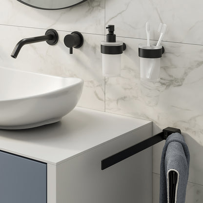 Portasalviette a snodo Gedy serie Pirenei - Nero Matt by CeramicStore | Lo specialista del tuo bagno
