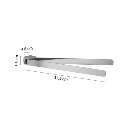 Portasalviette a snodo Gedy serie Pirenei - Spazzolato by CeramicStore | Lo specialista del tuo bagno