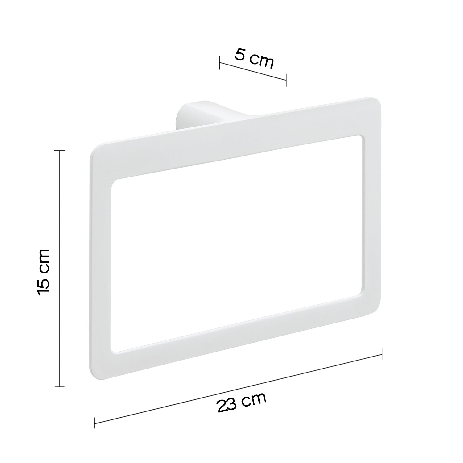 Portasalviette ad anello Gedy serie Pirenei - Bianco Matt by CeramicStore | Lo specialista del tuo bagno