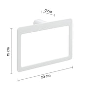 Portasalviette ad anello Gedy serie Pirenei - Bianco Matt by CeramicStore | Lo specialista del tuo bagno