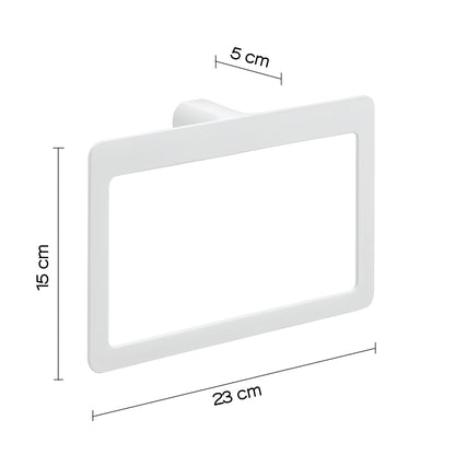 Portasalviette ad anello Gedy serie Pirenei - Bianco Matt by CeramicStore | Lo specialista del tuo bagno