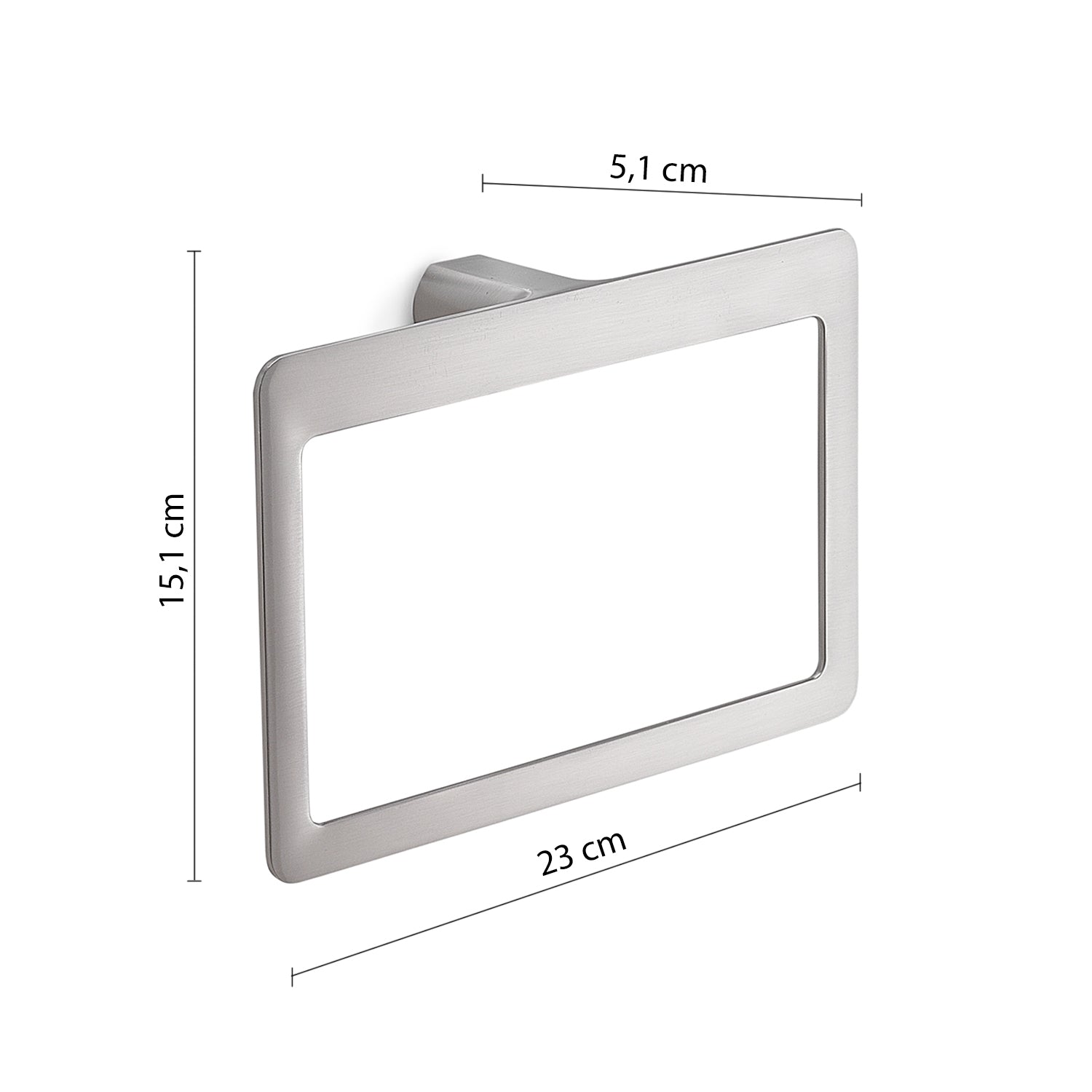 Portasalviette ad anello Gedy serie Pirenei - Spazzolato by CeramicStore | Lo specialista del tuo bagno