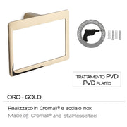 Portasalviette ad anello Gedy serie Pirenei - Oro by CeramicStore | Lo specialista del tuo bagno