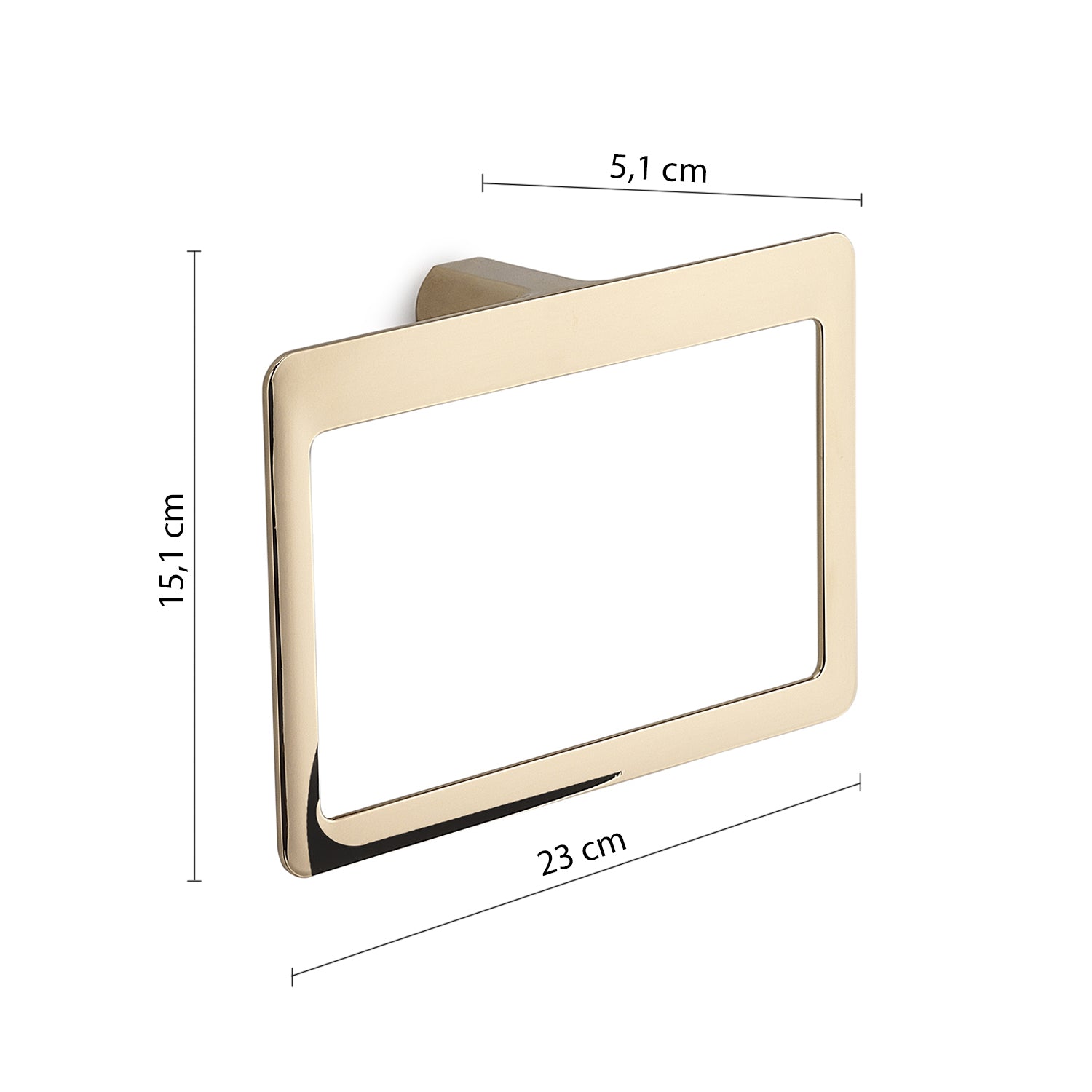 Portasalviette ad anello Gedy serie Pirenei - Oro by CeramicStore | Lo specialista del tuo bagno