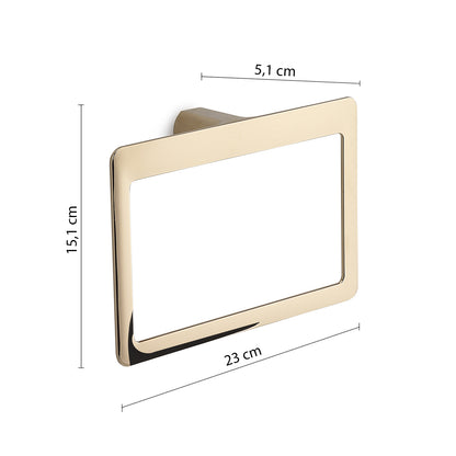 Portasalviette ad anello Gedy serie Pirenei - Oro by CeramicStore | Lo specialista del tuo bagno