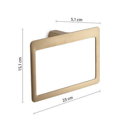 Portasalviette ad anello Gedy serie Pirenei - Oro Matt by CeramicStore | Lo specialista del tuo bagno