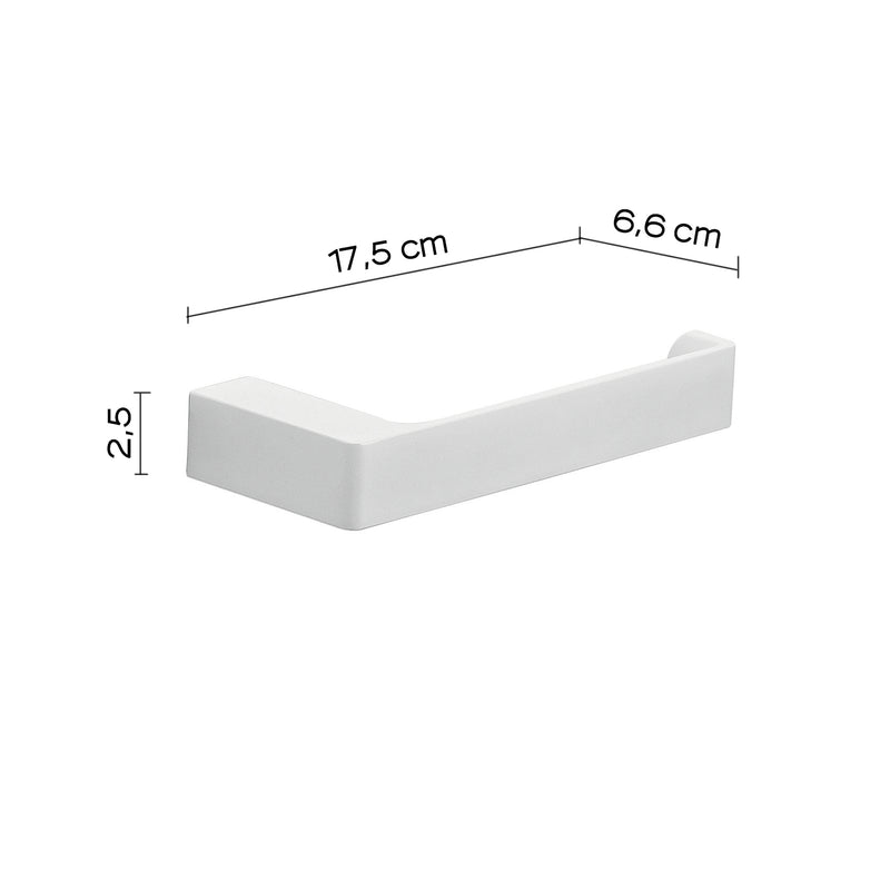 Portarotolo a muro Gedy serie Pirenei - Bianco Matt