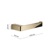 Portarotolo a muro Gedy serie Pirenei - Oro