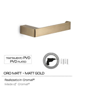Portarotolo a muro Gedy serie Pirenei - Oro Matt