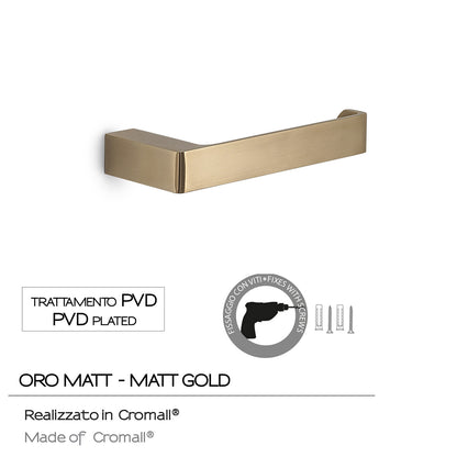 Portarotolo a muro Gedy serie Pirenei - Oro Matt