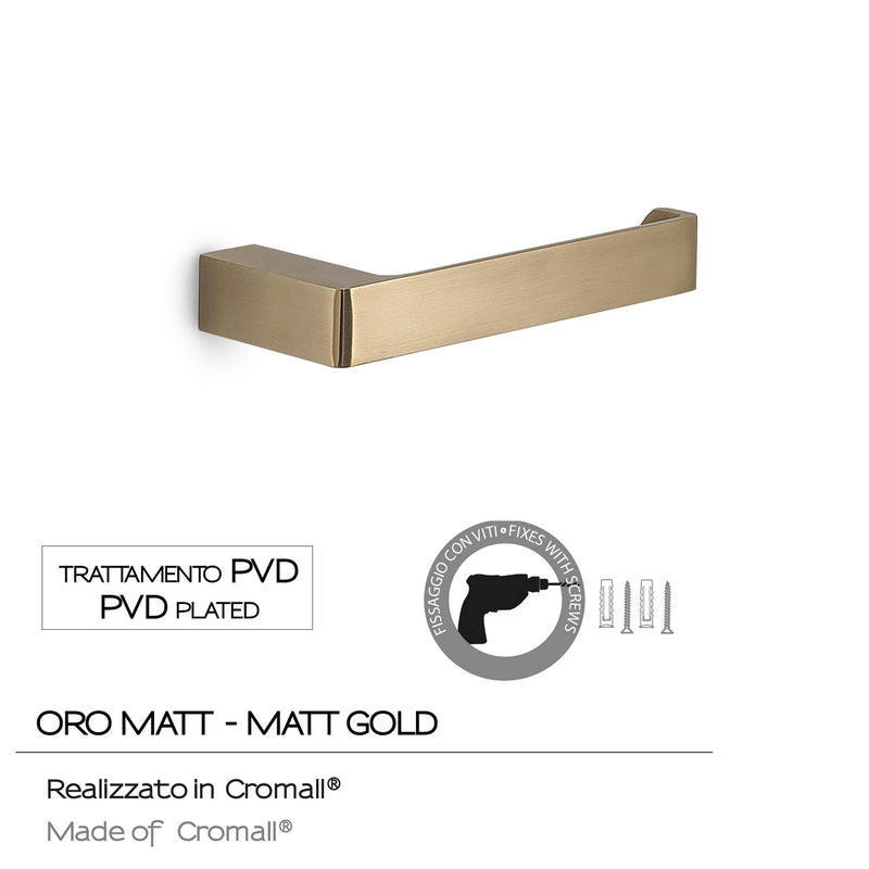 Portarotolo a muro Gedy serie Pirenei - Oro Matt