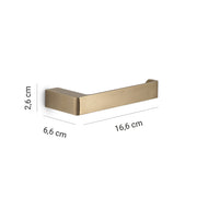 Portarotolo a muro Gedy serie Pirenei - Oro Matt