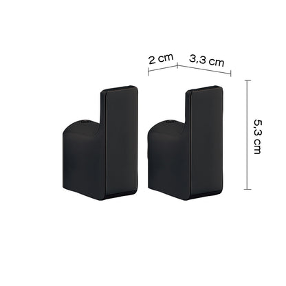 Appendini 2 pezzi a muro Gedy serie Pirenei - Nero Matt by CeramicStore | Lo specialista del tuo bagno