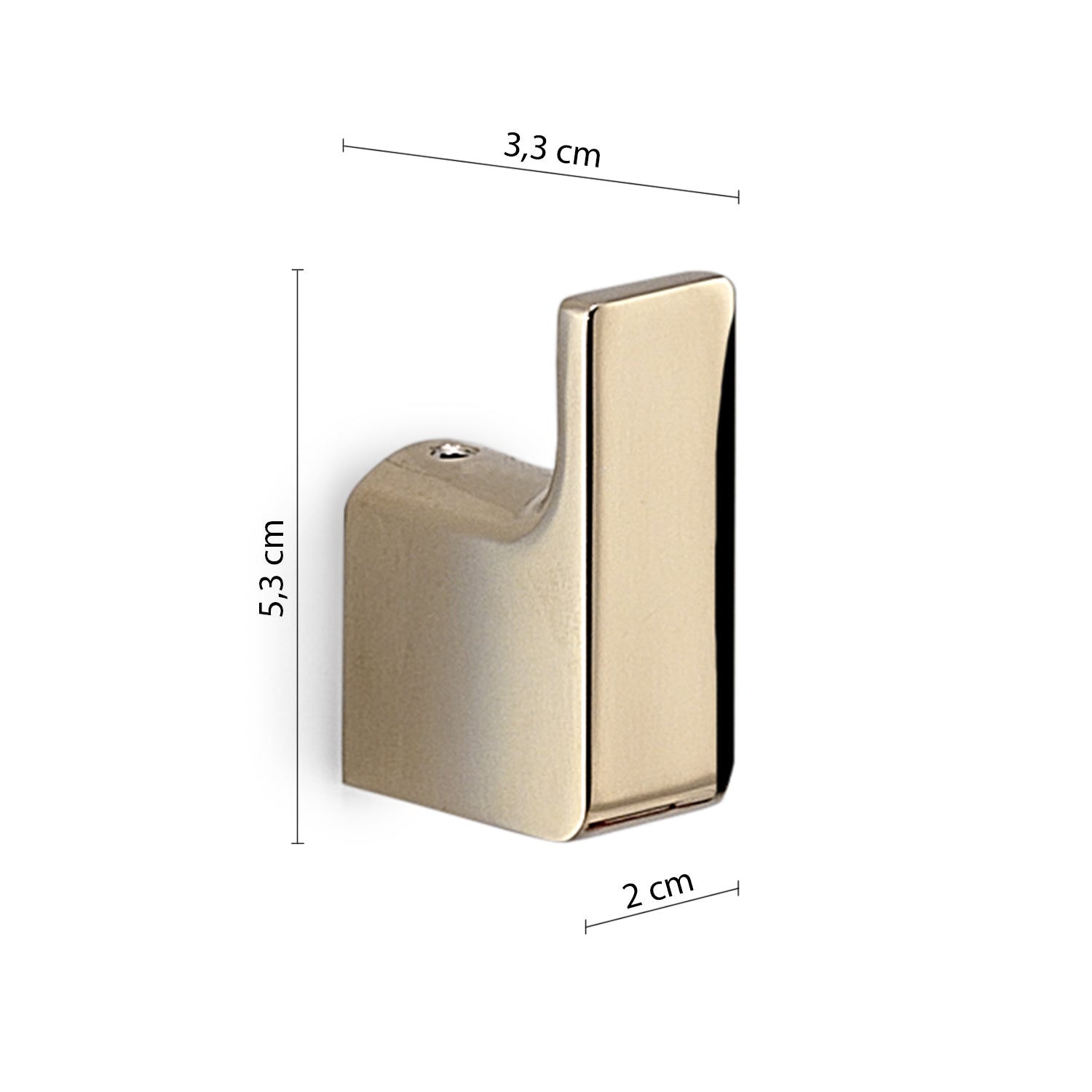 Appendiabiti 2 pezzi a muro Gedy serie Pirenei - Oro by CeramicStore | Lo specialista del tuo bagno