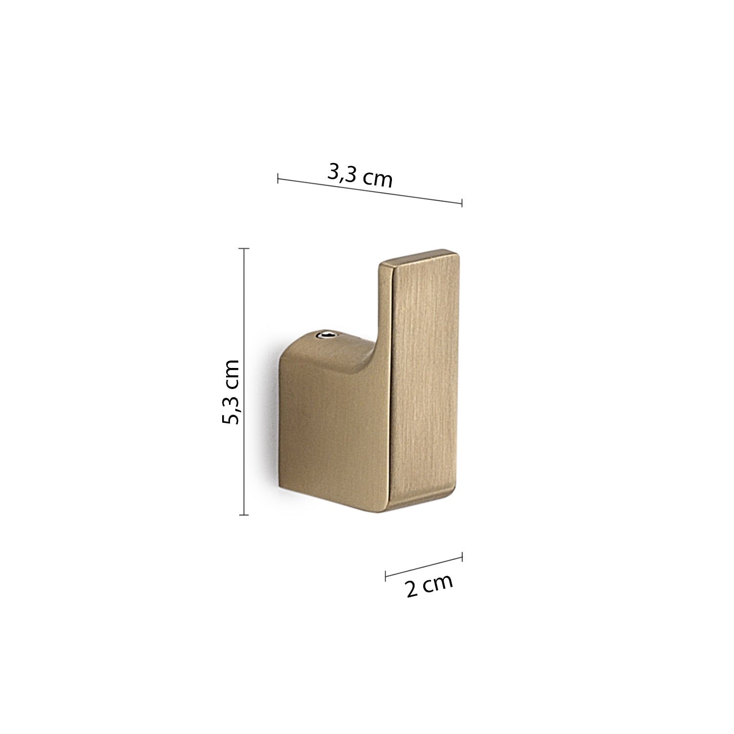 Appendiabiti 2 pezzi a muro Gedy serie Pirenei - Oro Matt by CeramicStore | Lo specialista del tuo bagno