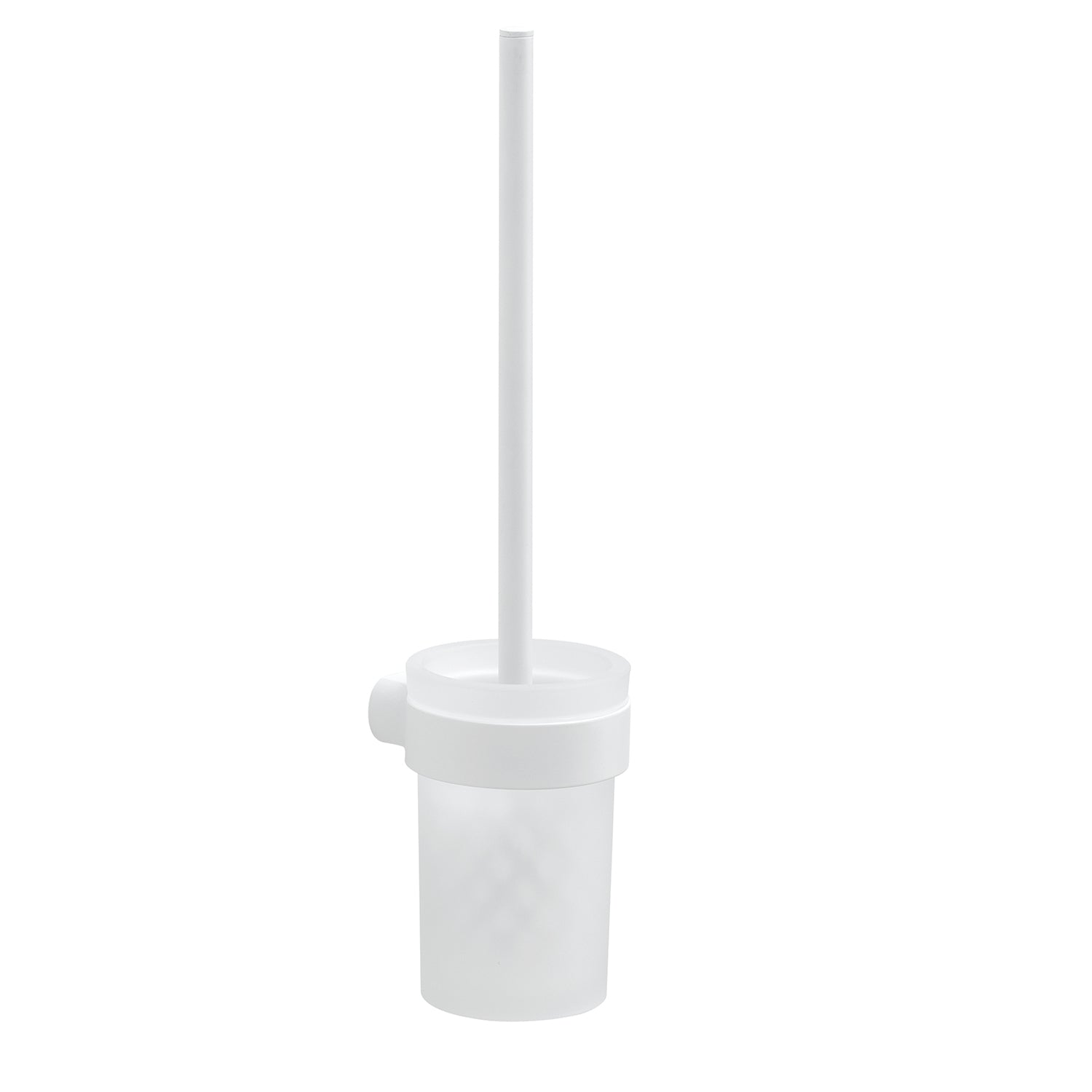 Scopino da muro con ciuffo in setole Gedy serie Pirenei - Bianco Matt by CeramicStore | Lo specialista del tuo bagno