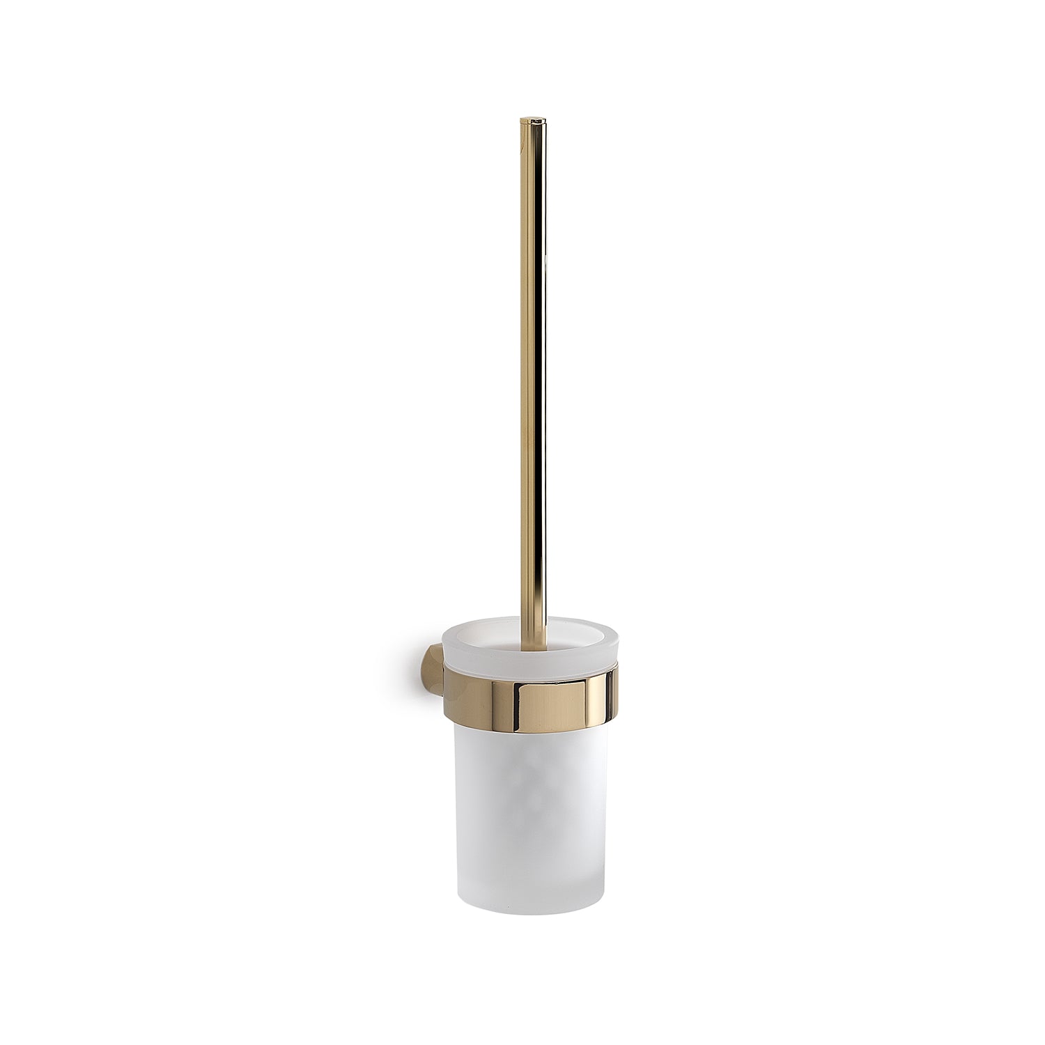 Scopino da muro con ciuffo in setole Gedy serie Pirenei - Oro by CeramicStore | Lo specialista del tuo bagno