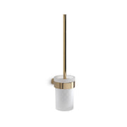 Scopino da muro con ciuffo in setole Gedy serie Pirenei - Oro by CeramicStore | Lo specialista del tuo bagno