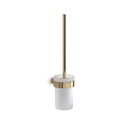 Scopino da muro con ciuffo in setole Gedy serie Pirenei - Oro by CeramicStore | Lo specialista del tuo bagno