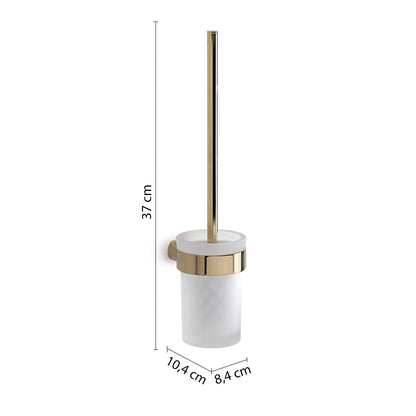 Scopino da muro con ciuffo in setole Gedy serie Pirenei - Oro by CeramicStore | Lo specialista del tuo bagno