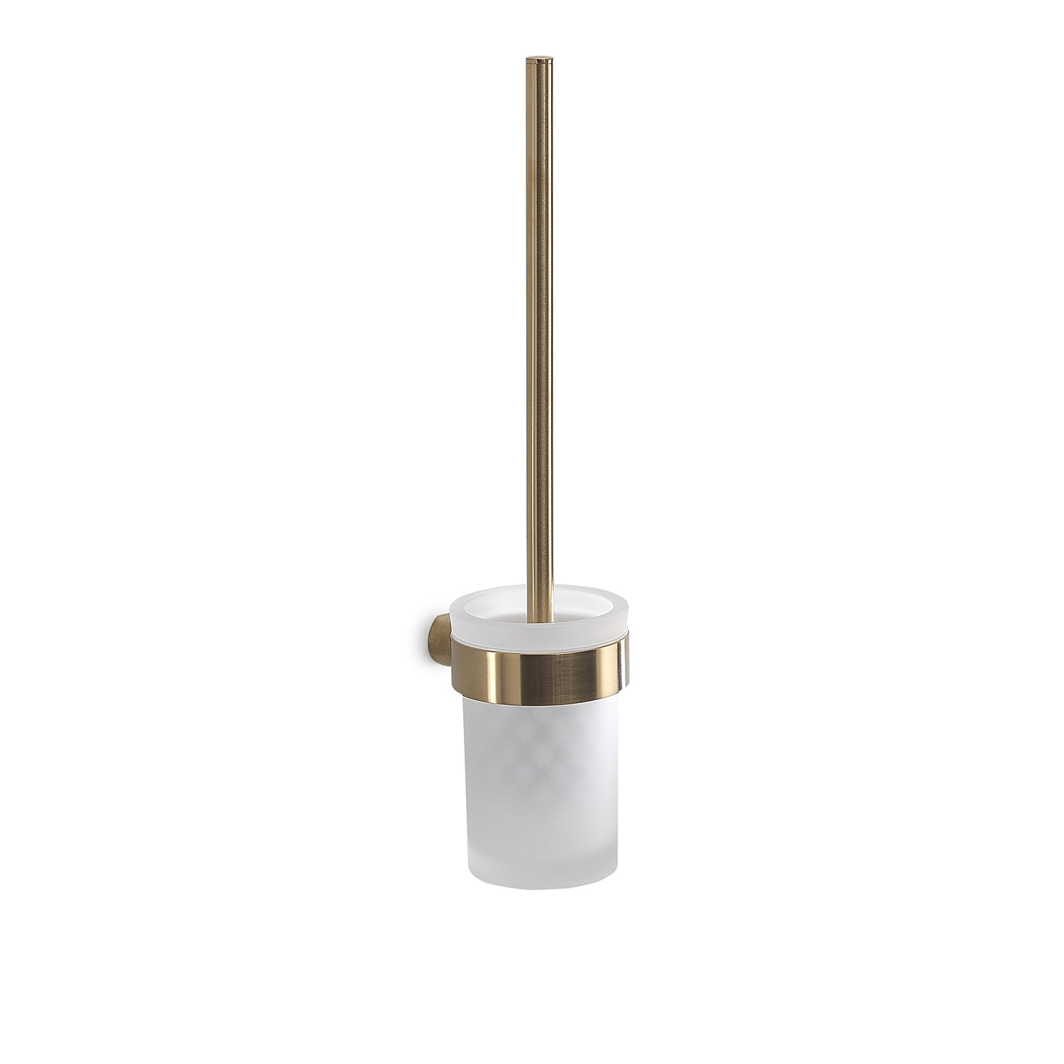 Scopino da muro con ciuffo in setole Gedy serie Pirenei - Oro Matt by CeramicStore | Lo specialista del tuo bagno