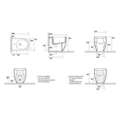 Bidet Filomuro 56x37 cm collezione Flo Kerasan
