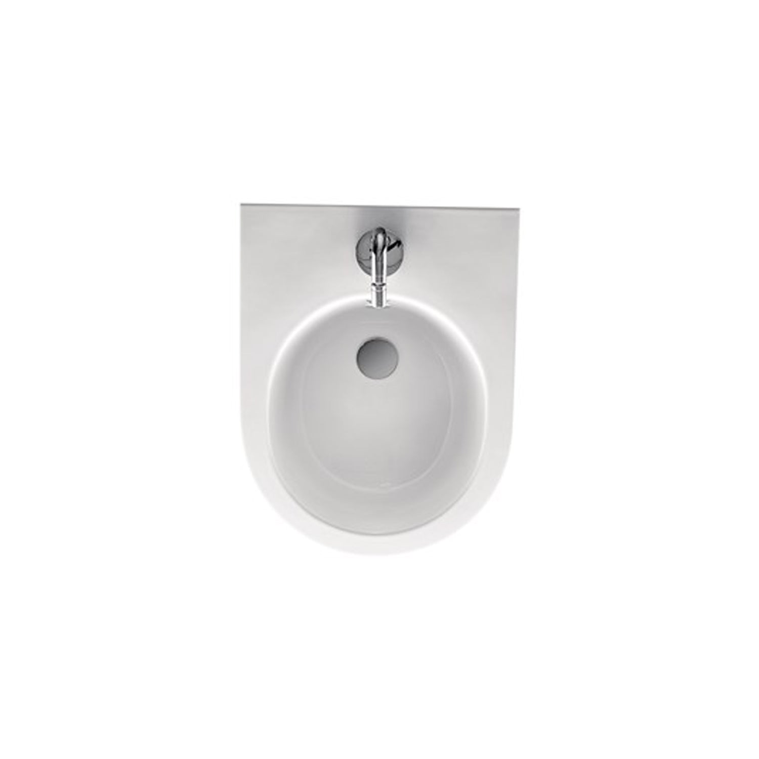 Sanitari filomuro scarico traslato 55x37 cm h50 collezione Flo Kerasan con sedile soft close