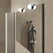 Lampada led tonda per specchio di Gedy modello Delos - Nero Matt by CeramicStore | Lo specialista del tuo bagno