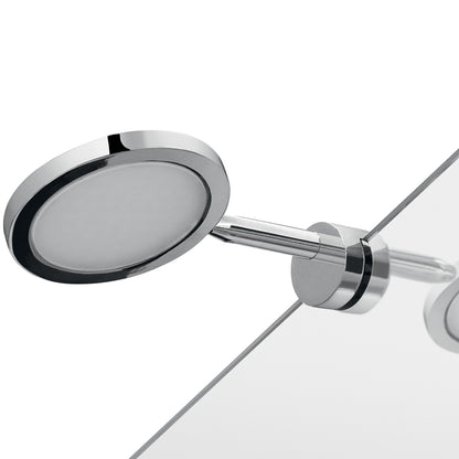 Lampada a Led con telaio di fissaggio modello Maiorca di Gedy - Cromato by CeramicStore | Lo specialista del tuo bagno