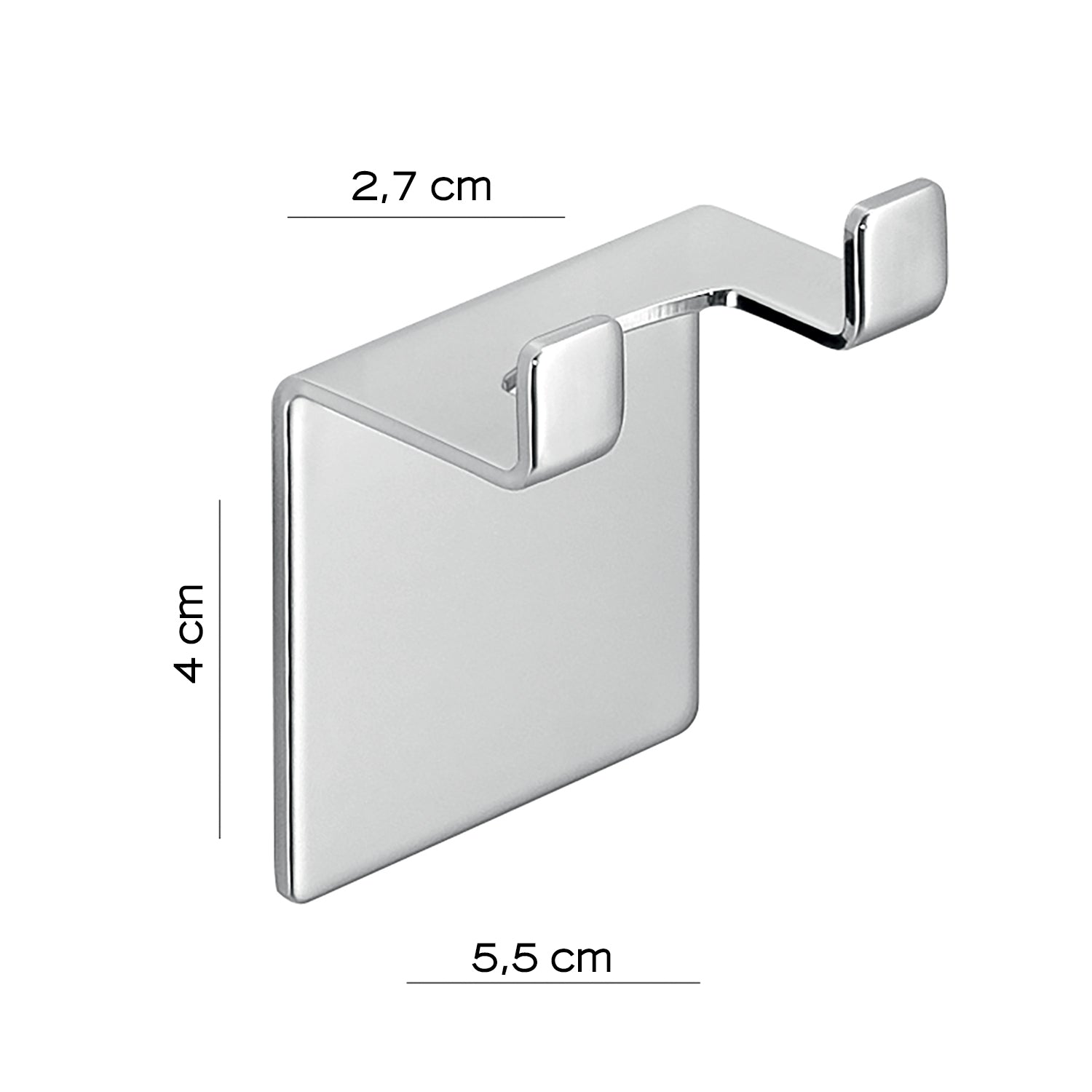 Gedy Porta Tergivetro Egadi - Acciaio Inox Cromato Biadesivo by CeramicStore | Lo specialista del tuo bagno