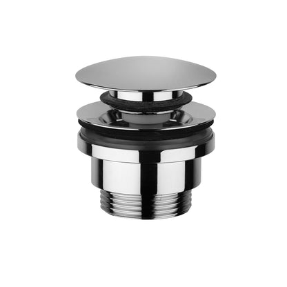 Piletta scarico Clic-Clac 1"1/4G cromata di Paffoni con troppo pieno by CeramicStore | Lo specialista del tuo bagno