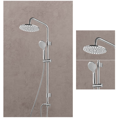 Colonna doccia con soffione tondo à˜220 mm e deviatore modello Milos 2 di Weiss Stern - Cromo by CeramicStore | Lo specialista del tuo bagno