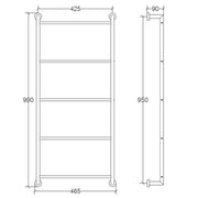 Scaletta porta asciugamani a muro Lineabeta collezione Baketo in ottone cromato by CeramicStore | Lo specialista del tuo bagno
