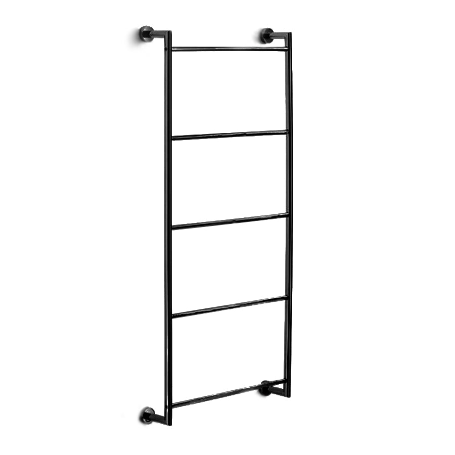 Scaletta porta asciugamani a muro Lineabeta Collezione Baketo in ottone verniciato nero by CeramicStore | Lo specialista del tuo bagno