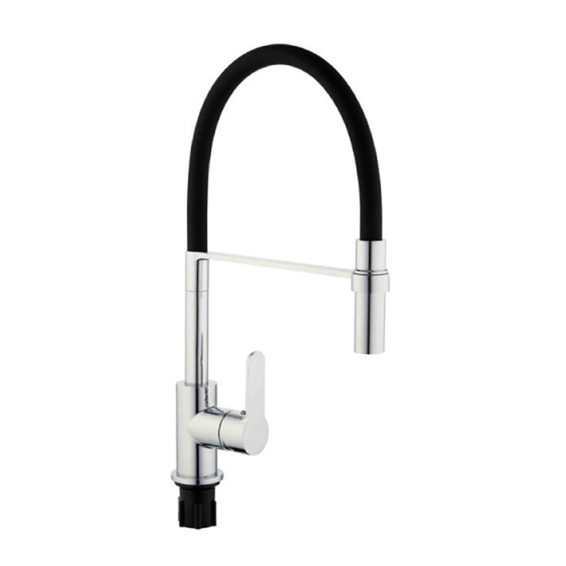 Miscelatore monocomando lavello con doccetta estraibile e canna flessibile modello Gave in ottone by CeramicStore | Lo specialista del tuo bagno