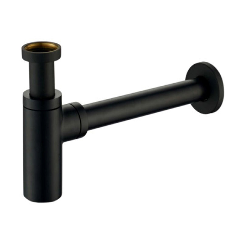 Sifone in ottone nero opaco design tondo 1"1/4 X 32mm by CeramicStore | Lo specialista del tuo bagno
