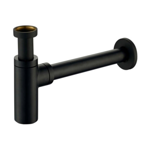 Sifone in ottone nero opaco design tondo 1"1/4 X 32mm by CeramicStore | Lo specialista del tuo bagno