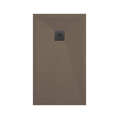 Piatto doccia in resina modello Plus 70x70cm taupe ardesia by CeramicStore | Lo specialista del tuo bagno