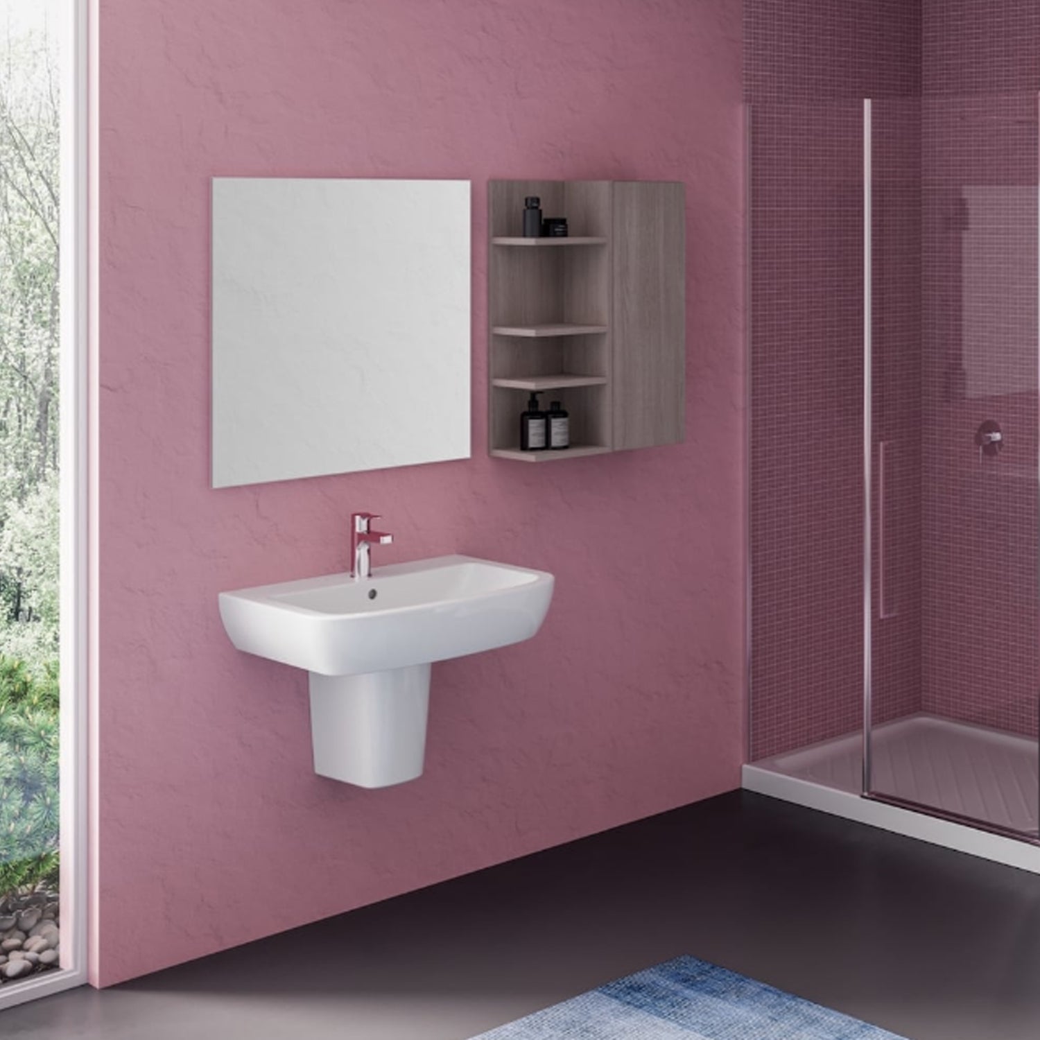 Lavabo sospeso Ceramica Dolomite modello Gemma2 65x52,5 cm by CeramicStore | Lo specialista del tuo bagno