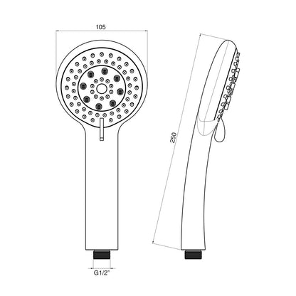 Doccia idromassaggio Topazio anticalcare abs con 5 funzioni con box by CeramicStore | Lo specialista del tuo bagno