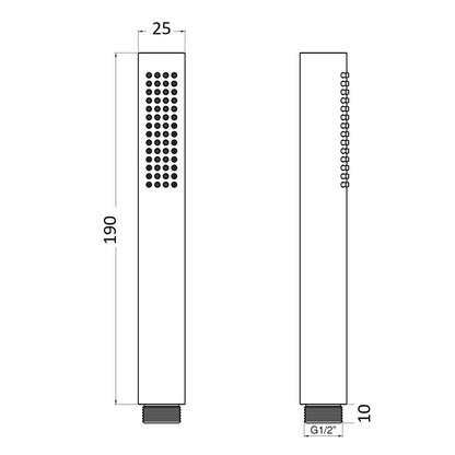 Doccia Ministar monogetto in abs anticalcare by CeramicStore | Lo specialista del tuo bagno