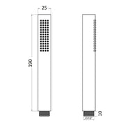 Doccia Ministar monogetto in abs anticalcare bianca by CeramicStore | Lo specialista del tuo bagno