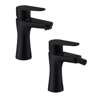 Set di miscelatori lavabo e bidet di Artis collezione Indy nella finitura Nero Opaco by CeramicStore | Lo specialista del tuo bagno